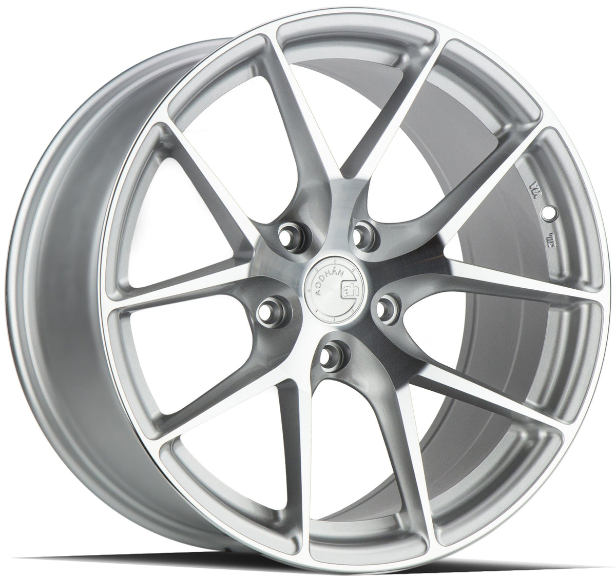 Aodhan AFF7 20" 5x112 Gloss Silver Machined Face