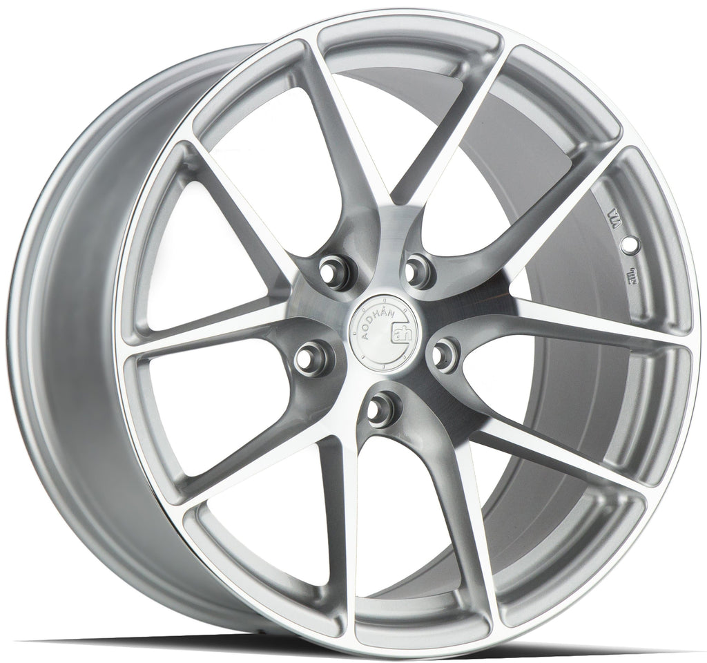 Aodhan AFF7 20" 5x112 Gloss Silver Machined Face