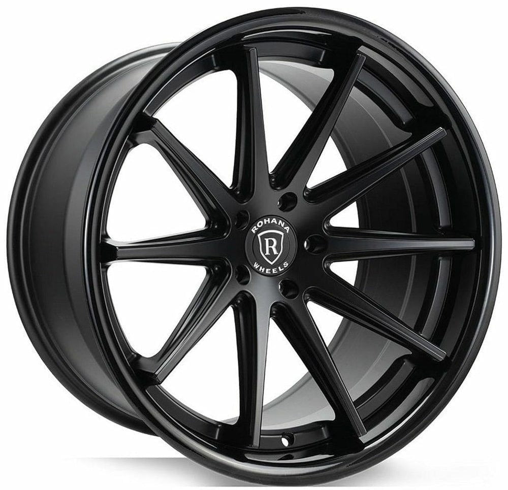 Rohana RFC10 19" 5x112 Matte Black/Gloss Black Lip