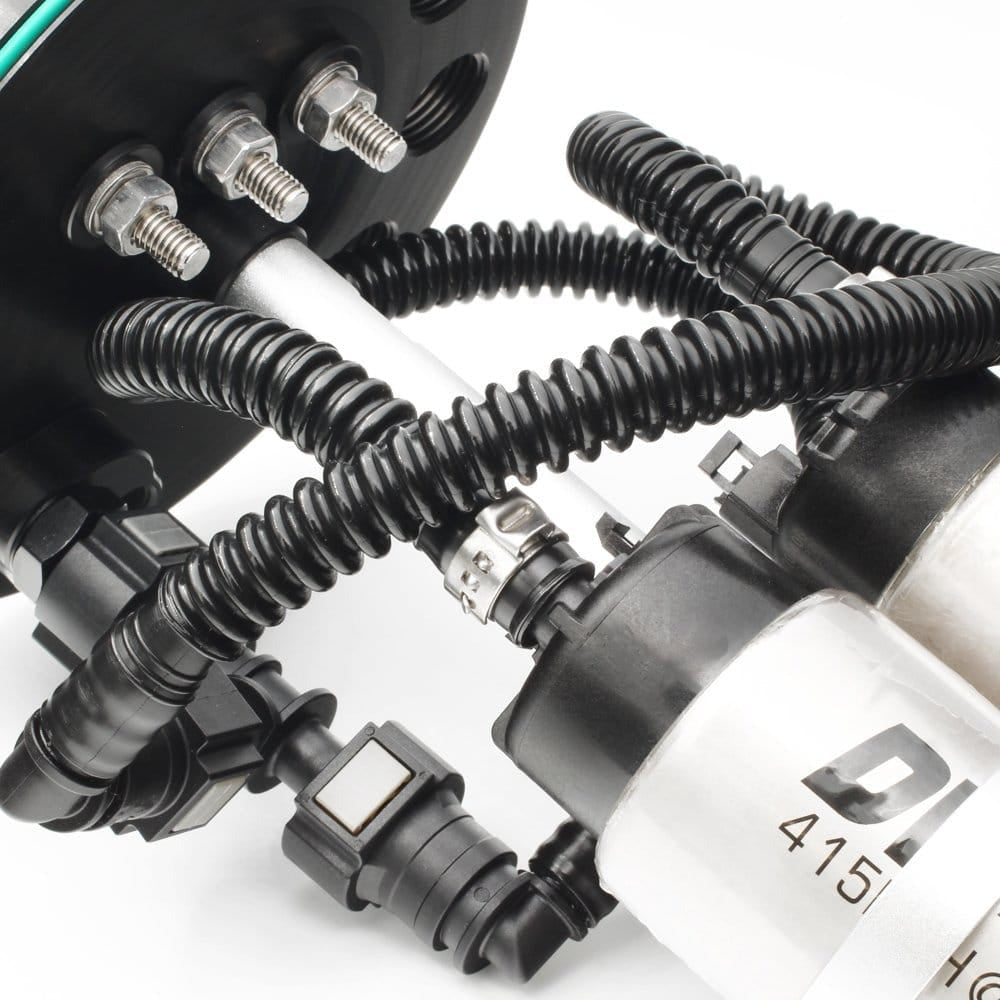 Nuke Performance SAE ID10 Fuel pump mounting kit for Triple fuel pumps