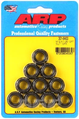 ARP 12mm x 1.25 16mm Socket 12pt Nut Kit (Set of 10)