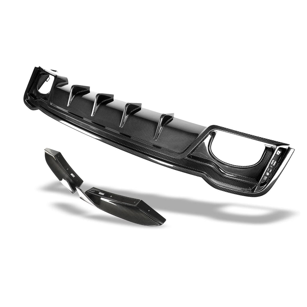 Revozport Carbon Fiber Rear Diffuser - Audi C8 RS7