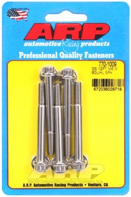 ARP M6 x 1.00 x 60 12pt Stainless Steel Bolts - 5pk