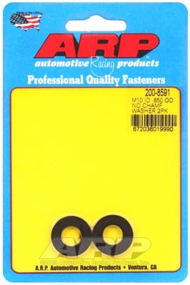 ARP M10 ID .850inOD Black Chamfer Washers (Set of 2)