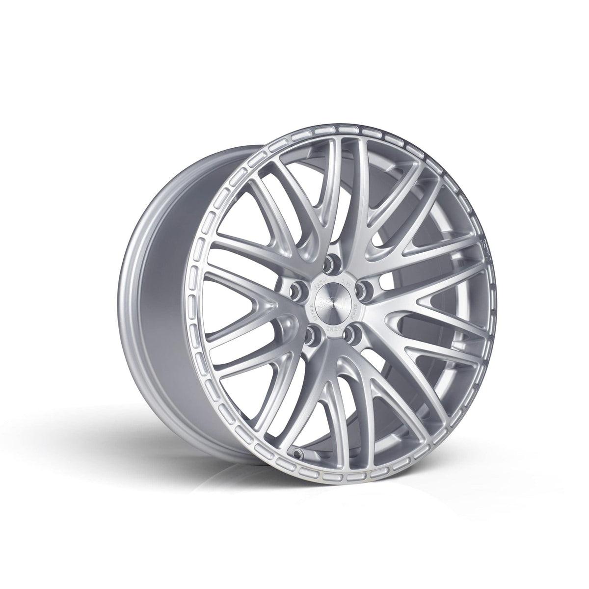 3SDM 0.75 18" 5x112 Satin Silver w/ Machined Lip