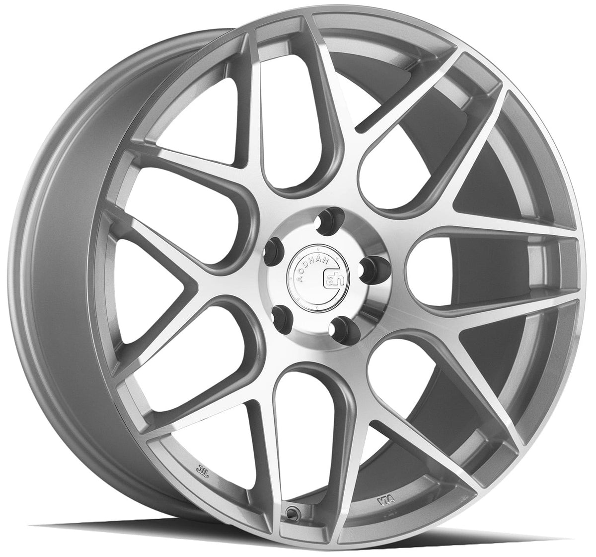Aodhan AFF2 20" 5x112 Gloss Silver Machined Face