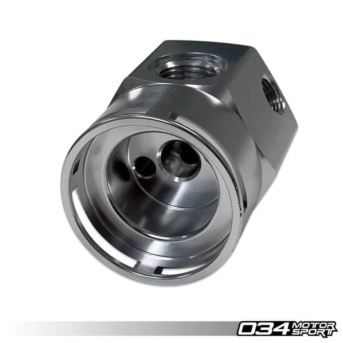 034Motorsport Fuel Pressure Regulator Housing Adapter (FPR Remote Mount) - Billet Aluminum