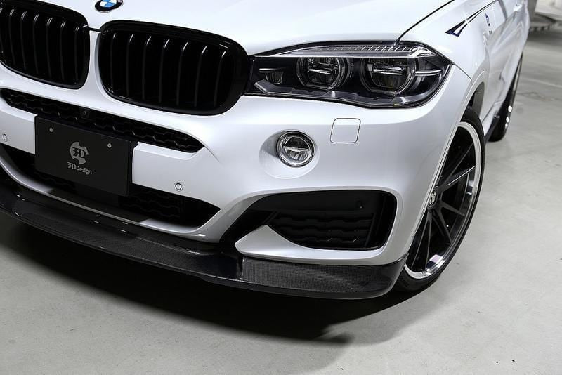 3D Design - X6 F16 M-Sport Front Lip Spoiler Carbon