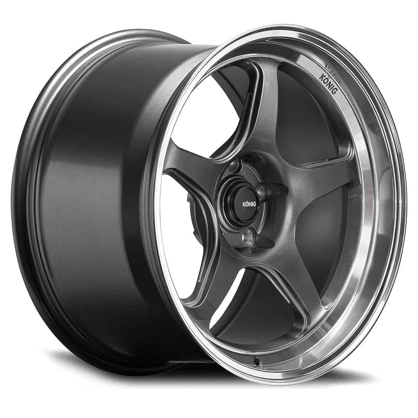Konig Hyperspec 18" 5x112 Anthracite Metallic w/ Mirror Machined Lip