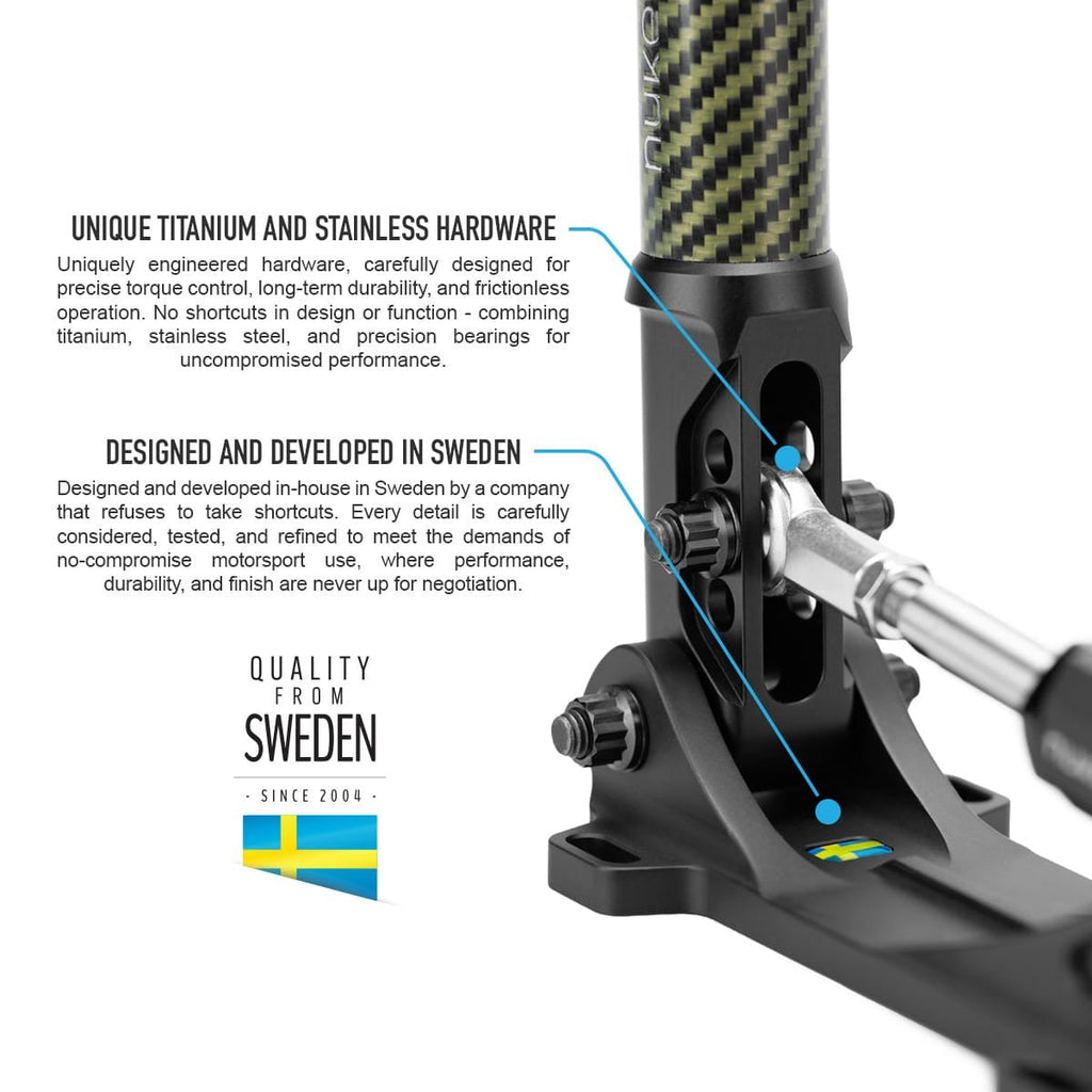 Nuke Performance Hydraulic Handbrake DriftSpec Pro, Matte Carbon 360/460mm