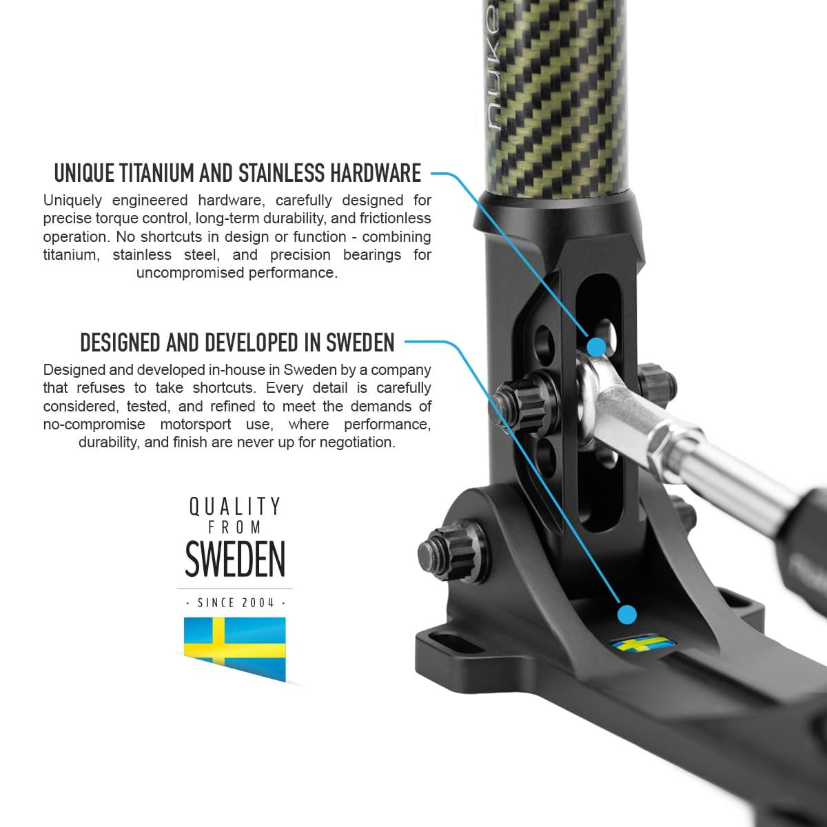 Nuke Performance Hydraulic Handbrake DriftSpec Pro, Matte Carbon 360/460mm
