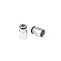 Injector Dynamics +12mm Clear Anodize Bottom Adapter 14mm Lower O-Ring