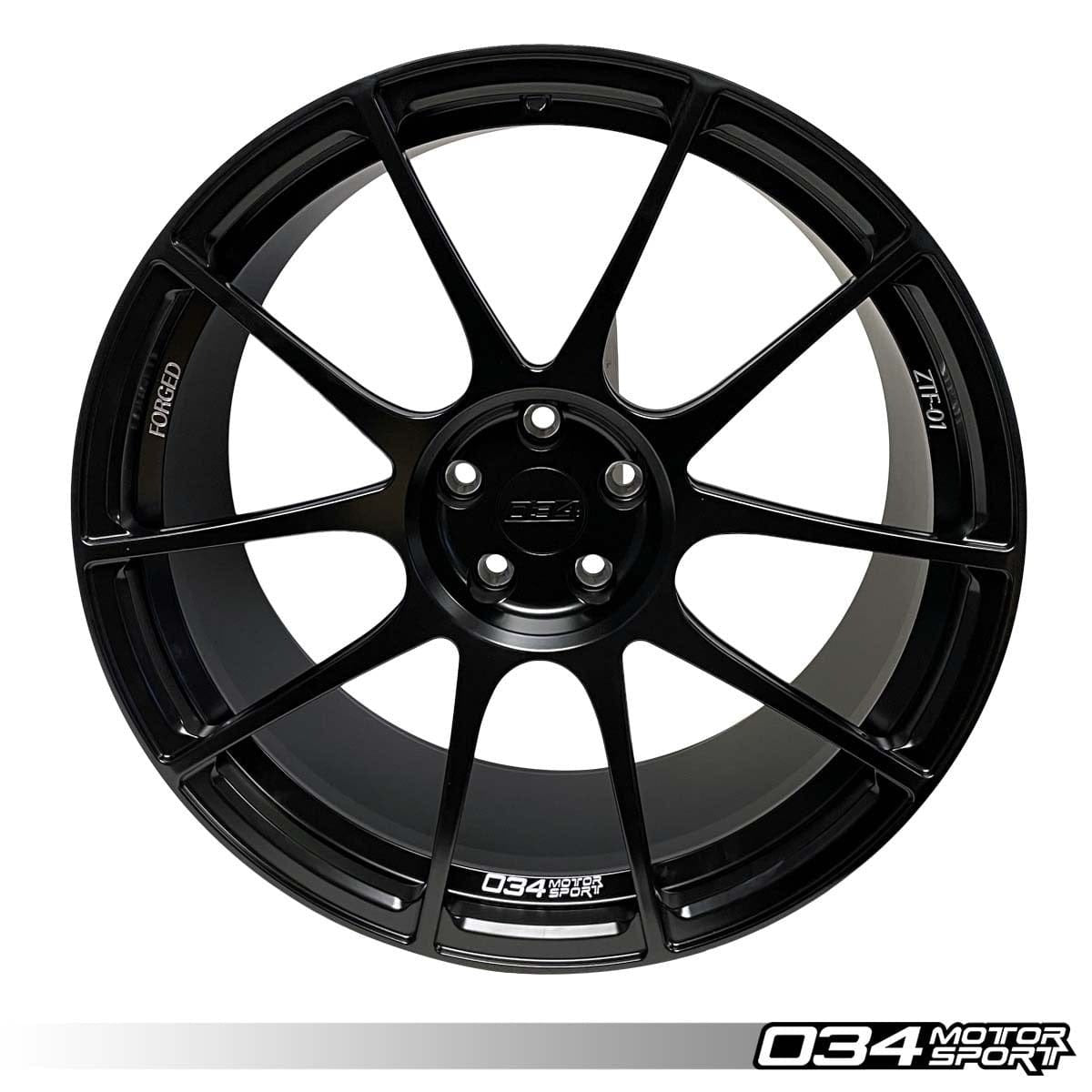 034Motorsport ZTF-R01 Forged Wheels 21" 5x112 Satin Black