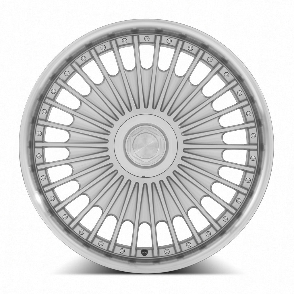 MRR VP4 22" 5x114.3 Silver Machined Lip