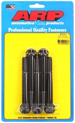 ARP M12 x 1.50 x 100 12pt Black Oxide Bolts (Set of 5)