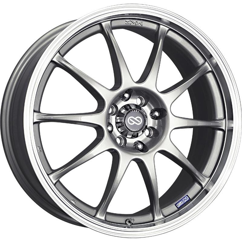 Enkei Wheels J10 17" 5x112/120 Silver w/ Machined Lip