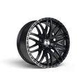 3SDM 0.75 18" 5x112 Matte Black w/ Machined Lip