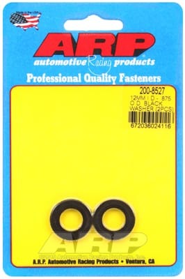 ARP M12 ID 0.875in OD Black Washers (Set of 2)