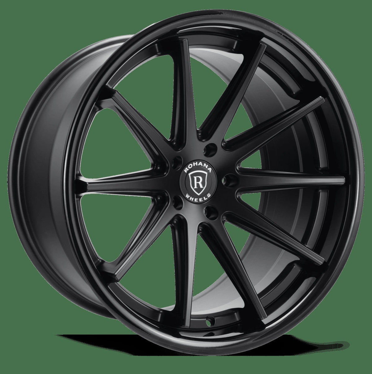 Rohana RFC10 20" 5x112 Matte Black/Gloss Black Lip