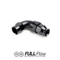 Nuke Performance Full Flow PTFE Hose End Fitting 90 Degree AN-8