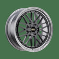 BBS LM 19" 5x112 Diamond Black Center Diamond Cut Lip