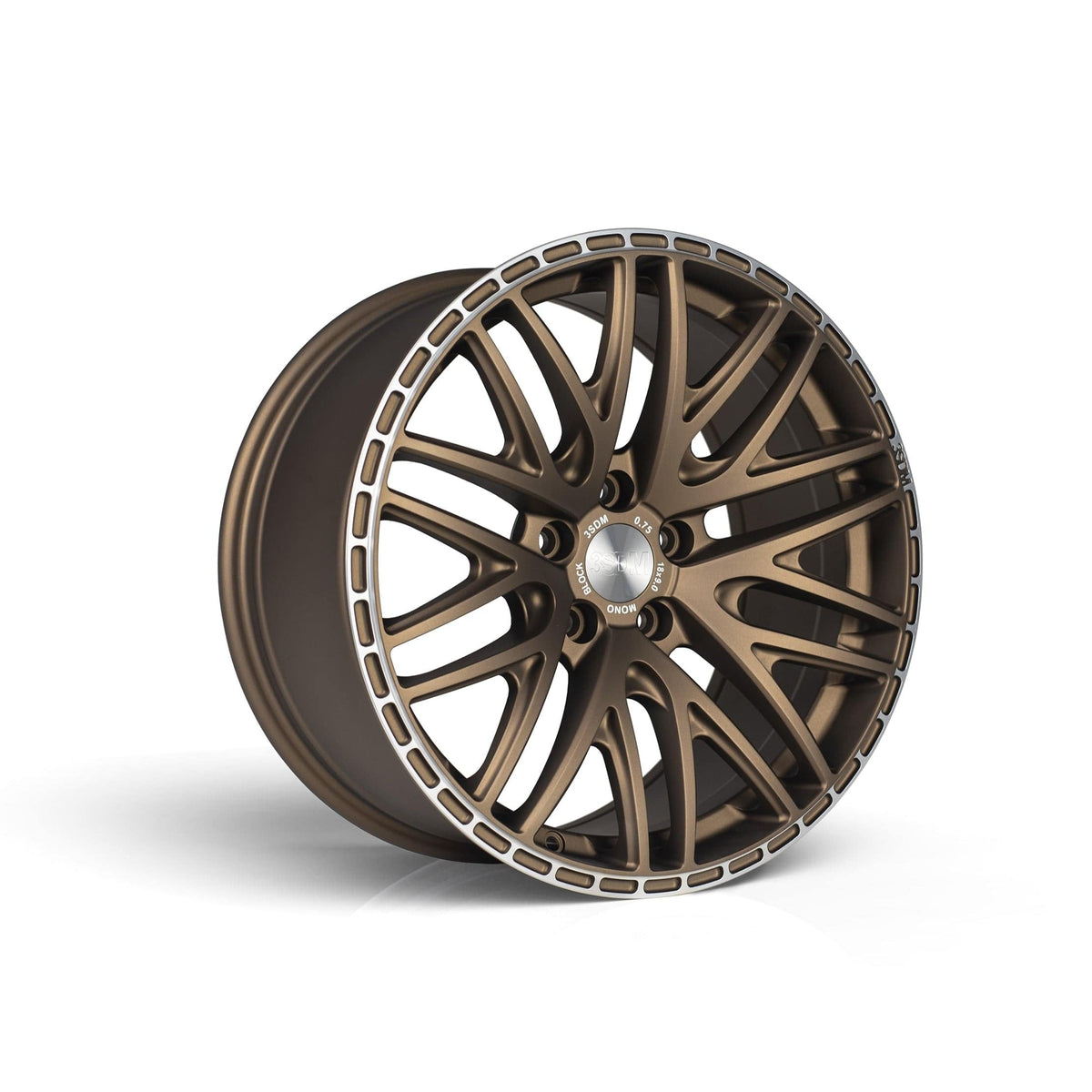 3SDM 0.75 18" 5x112 Satin Bronze w/ Machine Lip