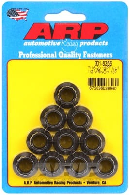 ARP 7/16-20 1/2 Socket 12 Pt Nut Kit (Set of 10)