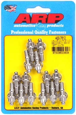 ARP BB Chevy Stamped Steel Covers SS 12 pt Valve Cover Stud Kit