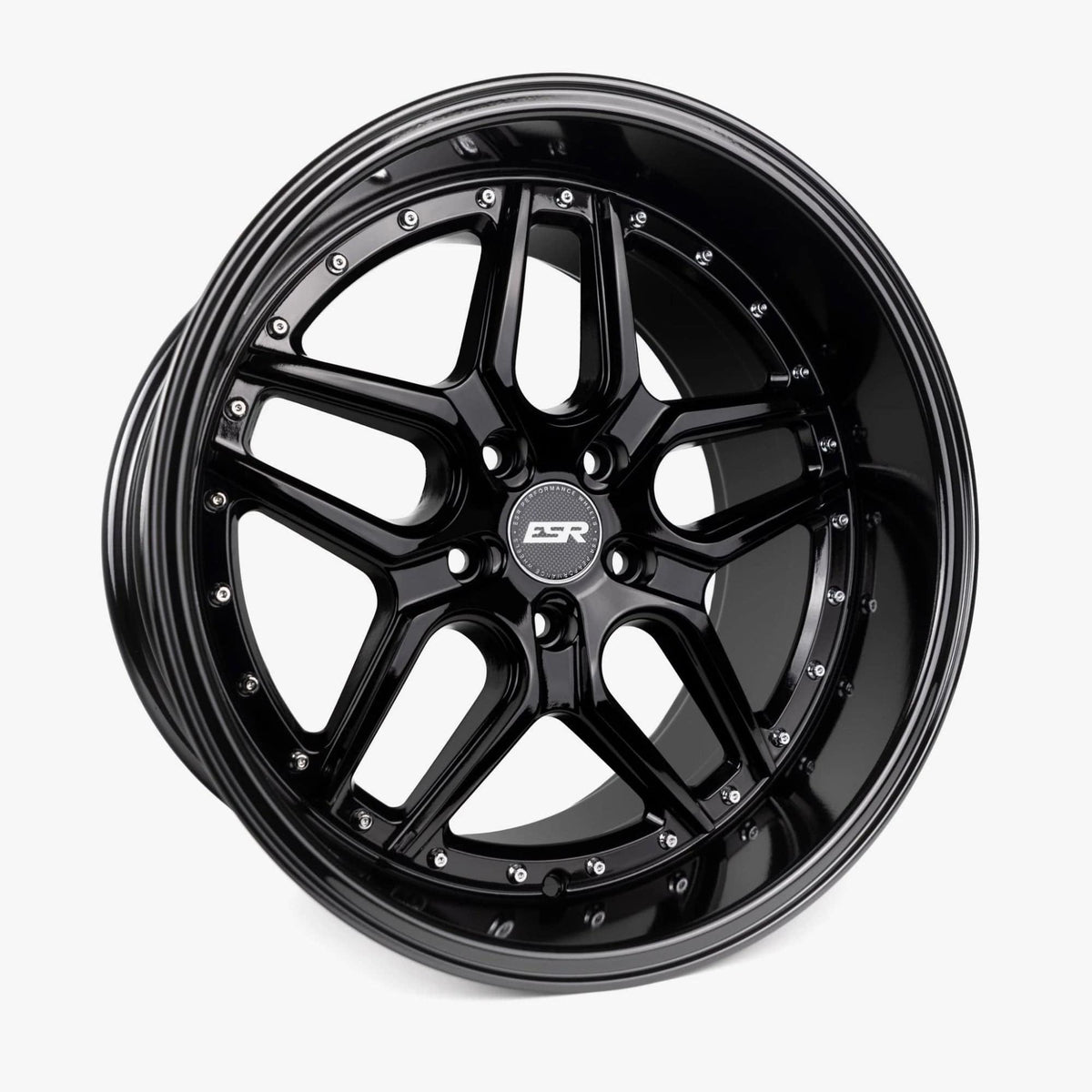 ESR Wheels CS15 19" 5x112 (Custom Drill) Gloss Black w/ Gloss Black