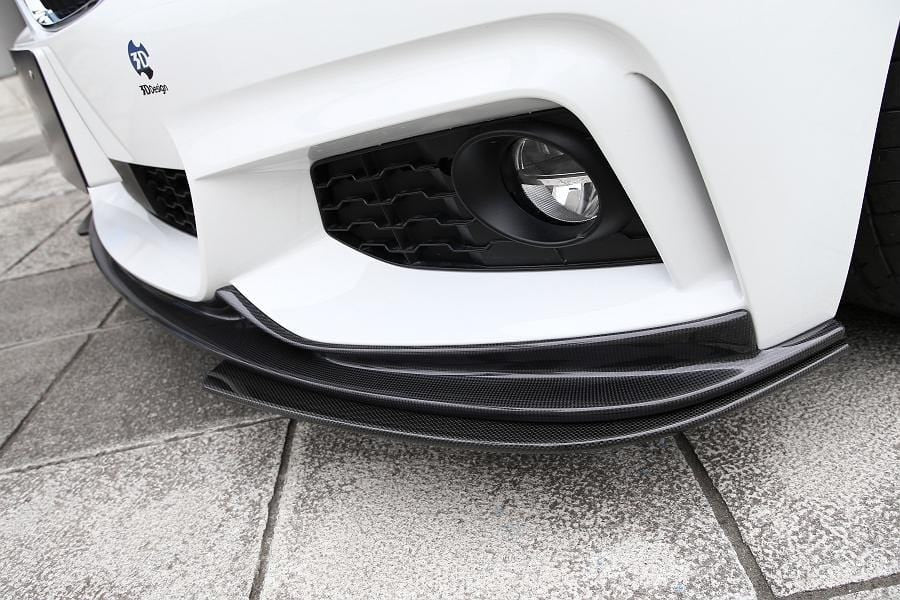 3D Design - 4 Series F32 / F36 Under Splitters Carbon