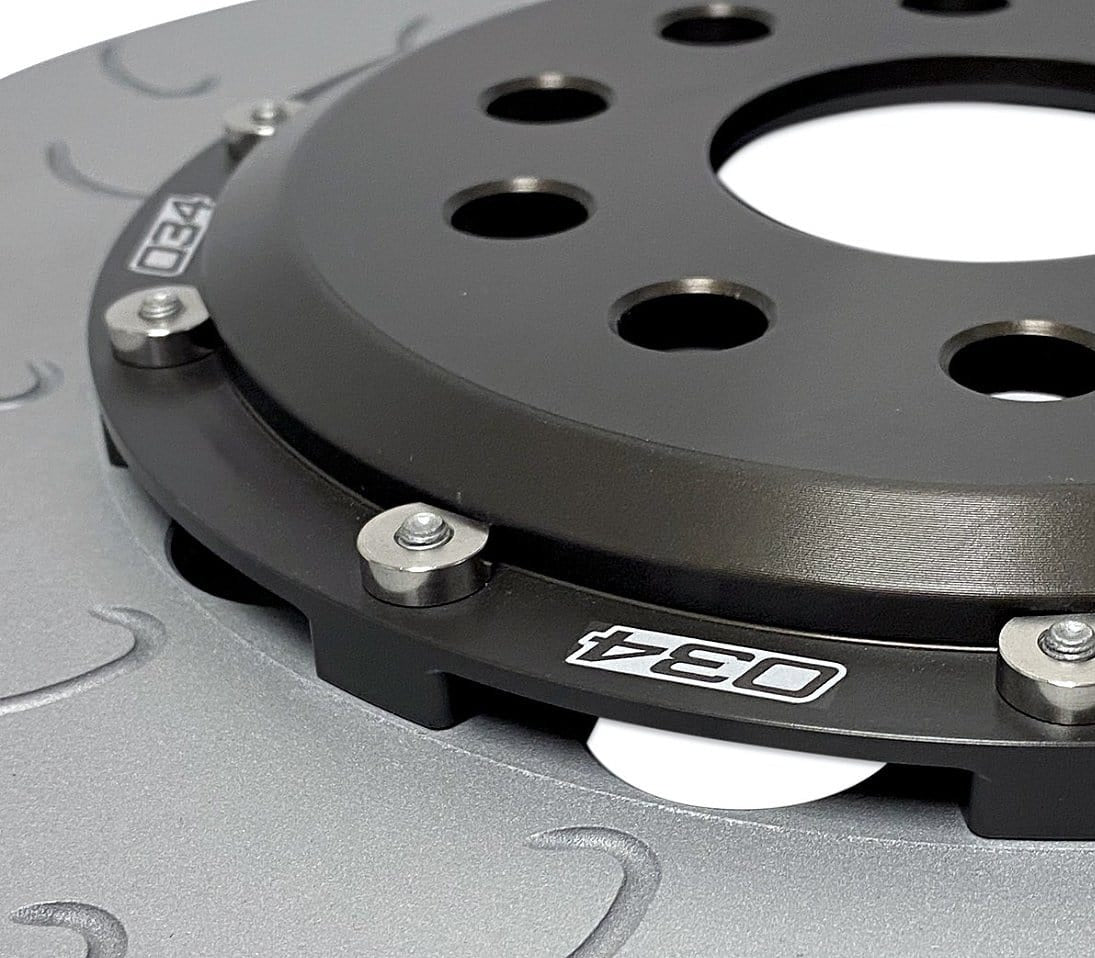 034Motorsport 2-Piece Floating Front Brake Rotor Upgrade Kit - VW/Audi / MQB / EVO4 / 2.0T TFSI (Performance Pack)