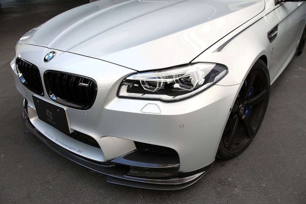 3D Design - M5 F10 Front Lip Spoiler w/Under Splitters Carbon