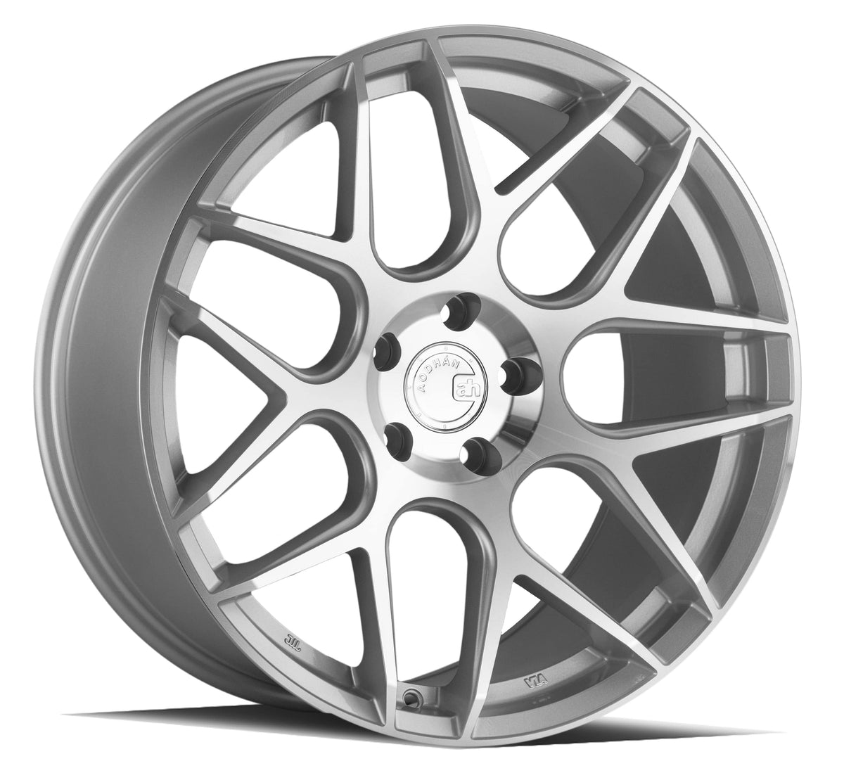 Aodhan AFF2 19" 5x112 Gloss Silver Machined Face