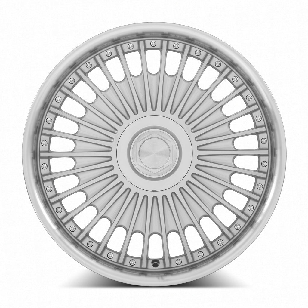 MRR VP4 19" 5x108 Silver Machined Lip