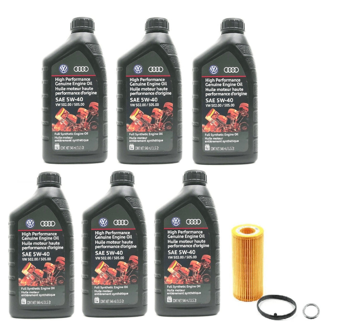 Oil Service Kit (Genuine 5w-40) - VW 2.5L