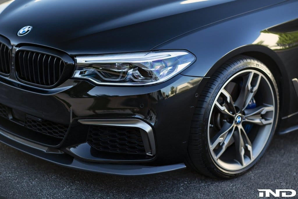 3D Design - 5 Series G30 M-Sport Front Lip Spoiler Msport Only Carbon
