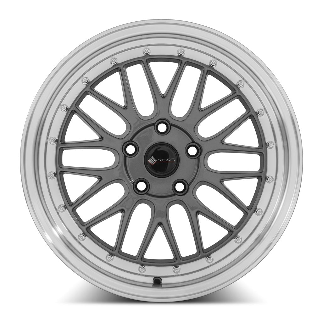 VORS VR8 17" 5x105 Hyper Black Machined Lip