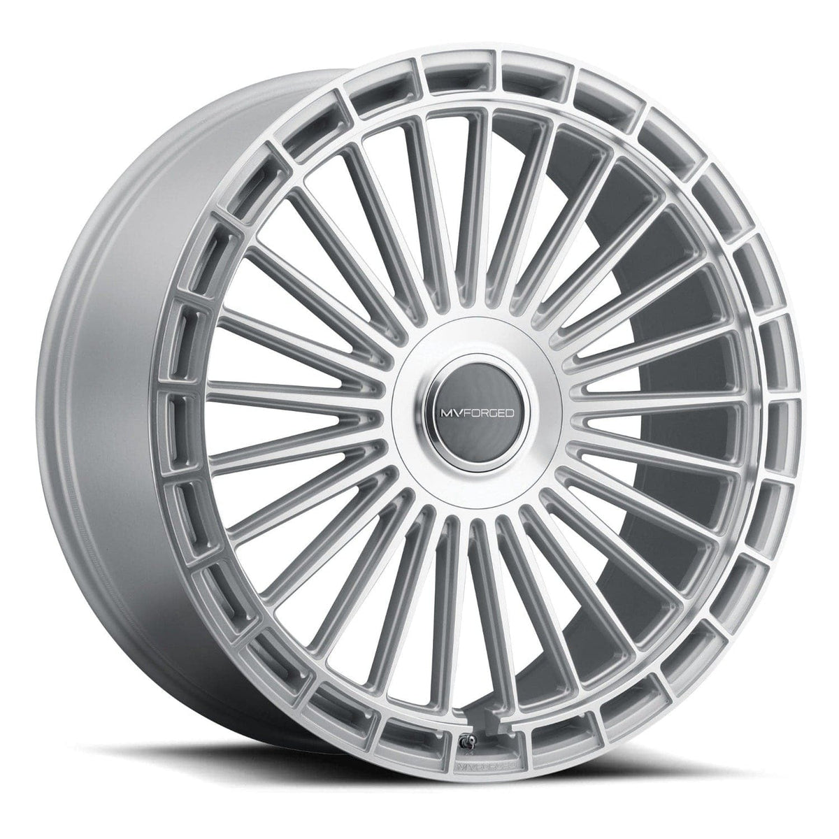 MV Forged MVF40 22" 5x110 up to 5x130 Diamond Silver (Custom Wheel)