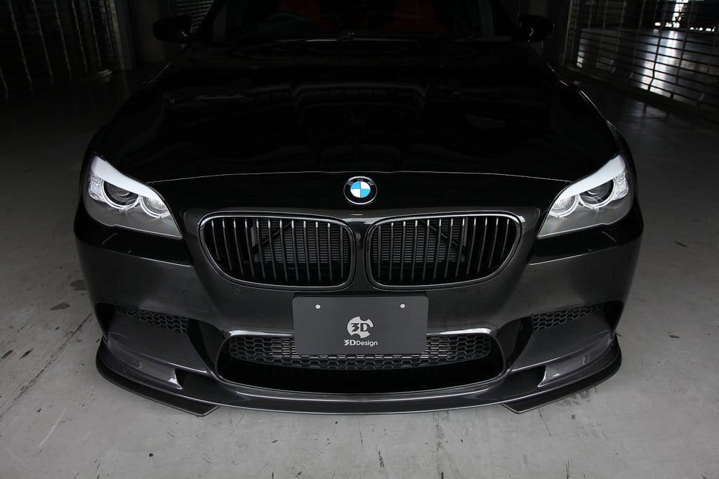 3D Design - M5 F10 Front Lip Spoiler w/Under Splitters Carbon