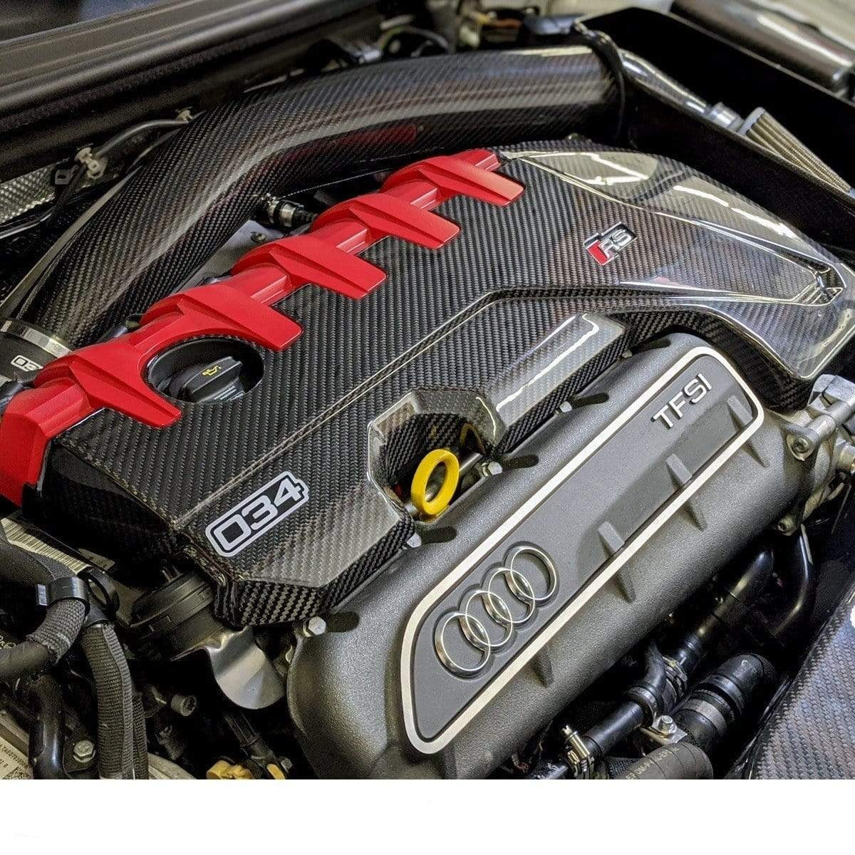 034Motorsport Carbon Fiber Engine Cover / Audi 8V RS3 / Audi 8S TTRS