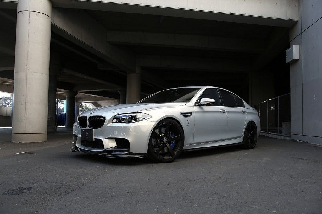 3D Design - M5 F10 Front Lip Spoiler w/Under Splitters Carbon