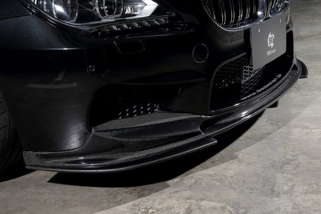 3D Design - M6 F06 / F12 / F13 Front Lip Spoiler Set Front lip + lower splitters