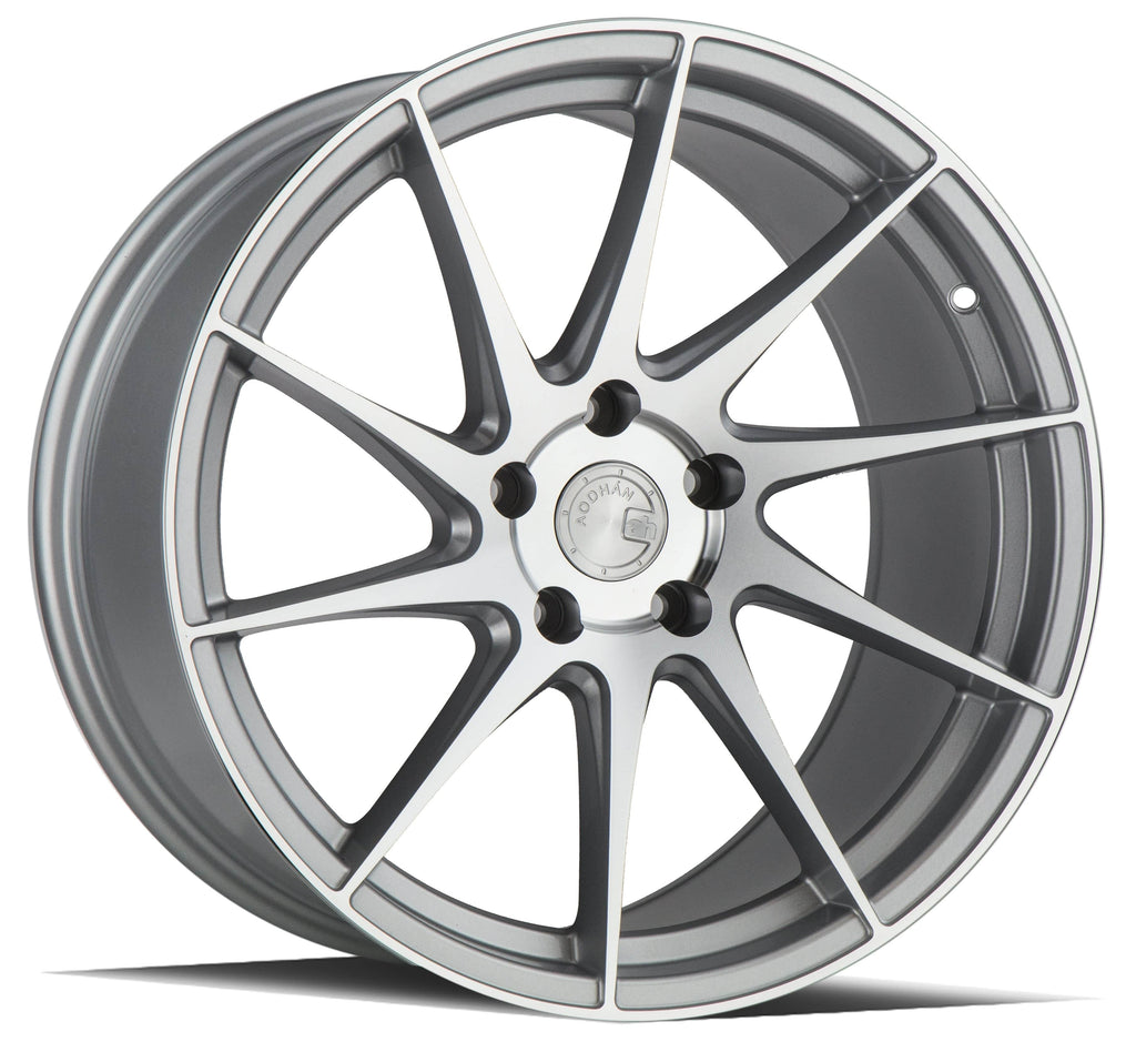Aodhan AH09 18" 5x112 (Driver Side) Gloss Silver Machined Face