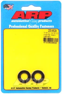 ARP 7/16in ID x 13/16in OD Chamfer Black Washers (Set of 2)