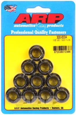 ARP 1/2in -20 12pt Nut Kit (Set of 10)