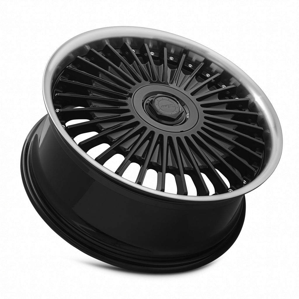 MRR VP4 20" 5x112 Black Machined Lip