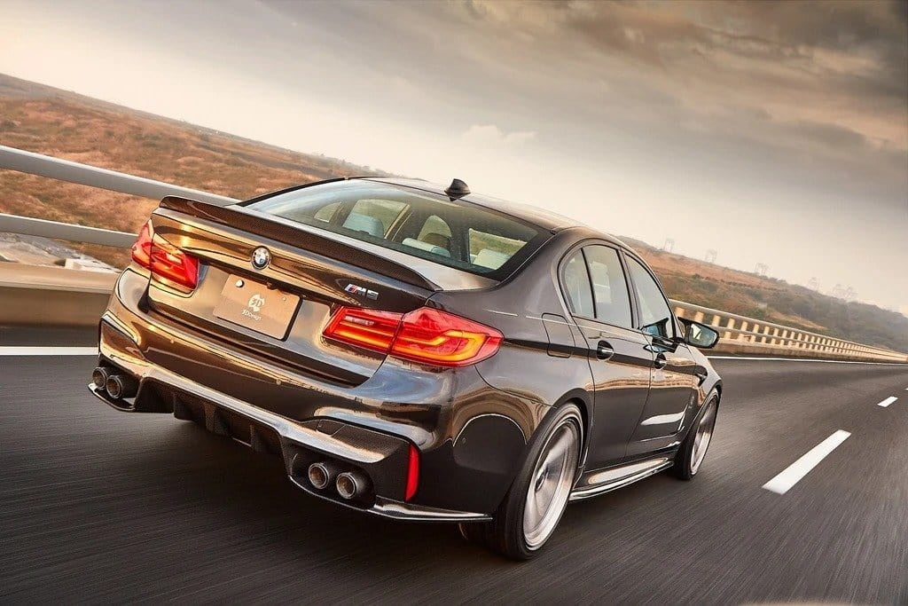 3D Design F90 M5 Carbon Rear Under Splitter Set