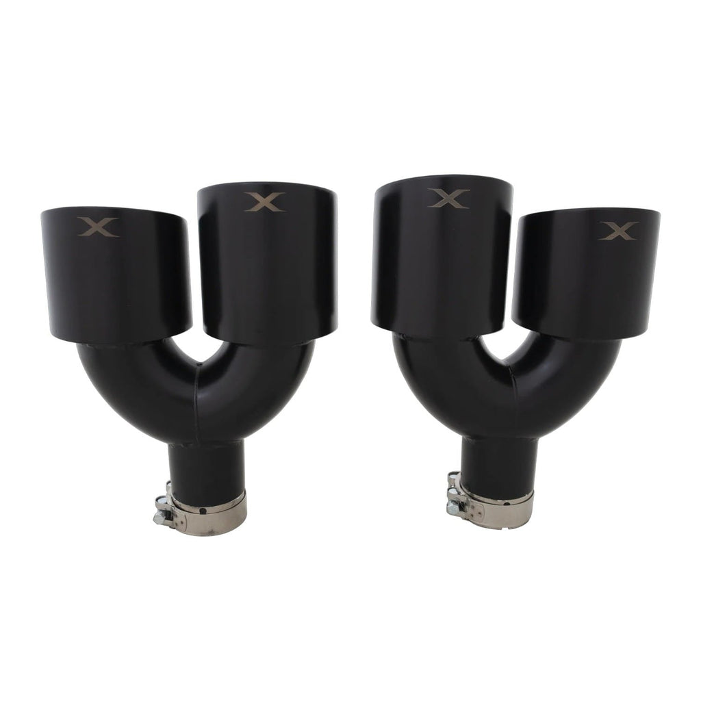 XForce Black Quad 4.5 inch Tip - VW / MK7 / MK7.5 / Golf R
