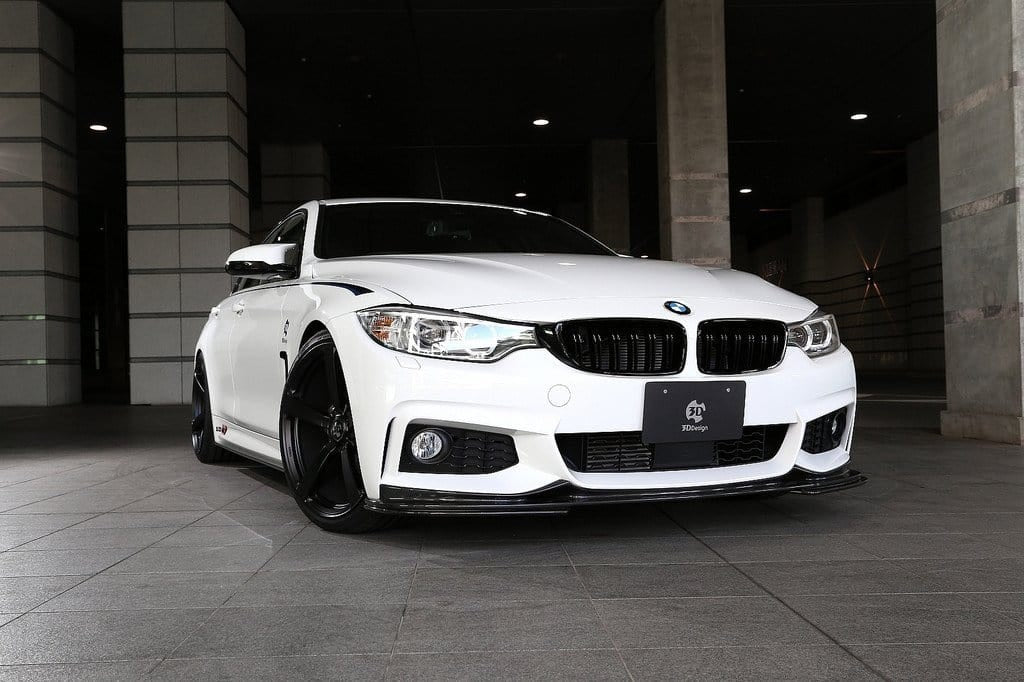 3D Design - 4 Series F32 / F36 Front Lip Spoiler Carbon