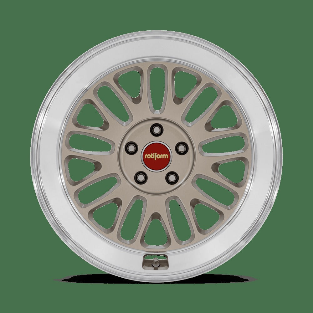 Rotiform SCP 19" 5x112 Matte Gold w/ Diamond Cut Lip